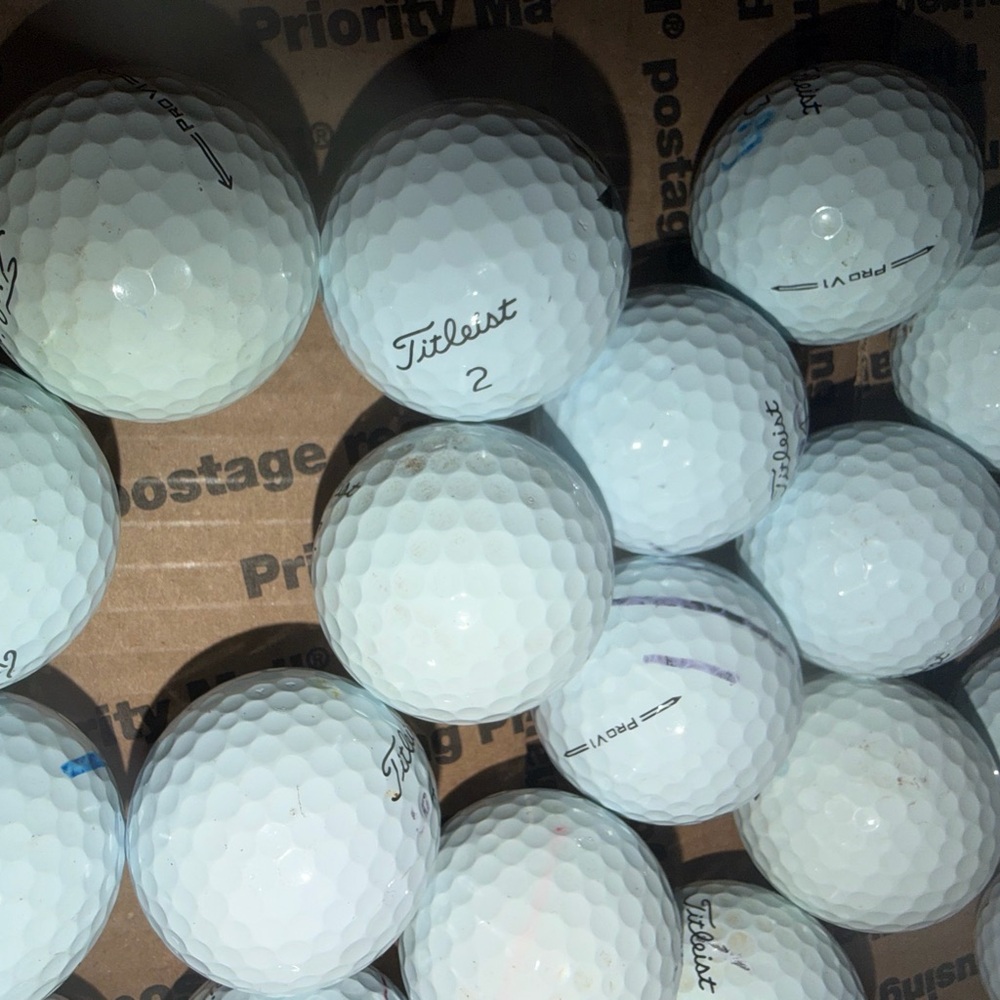Titleist prov1 golf balls 2 dozen 24 golf balls used Titleist golf balls white - Picture 2 of 5